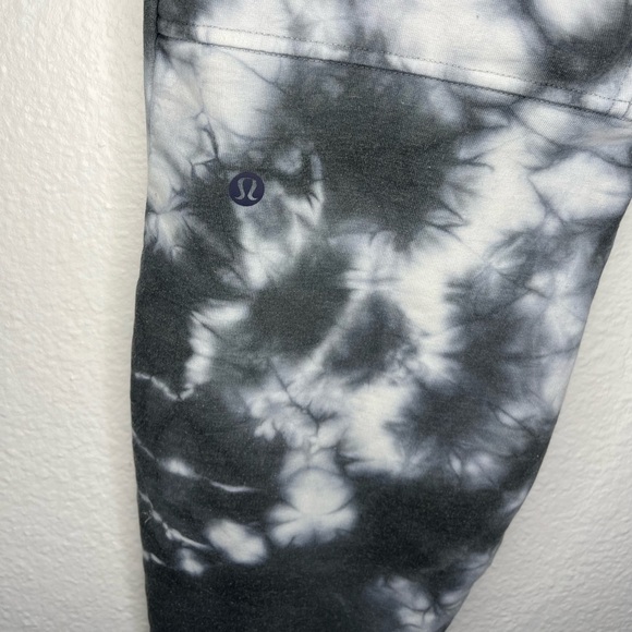 Lululemon City Sweat Joggers Tie-Dye Black White Size Large - Picture 6 of 7